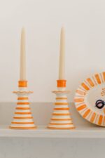 Castiçal Sarapinta risca laranja - Image 8